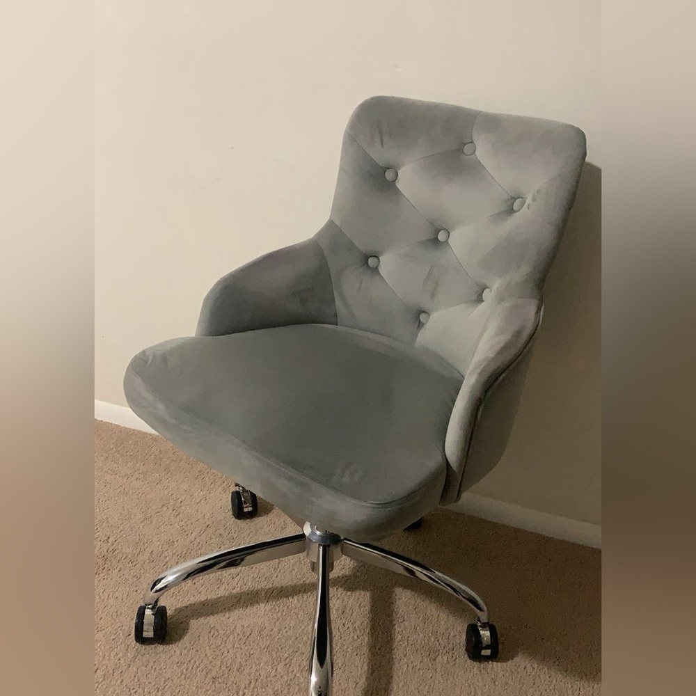 Grey office chair
